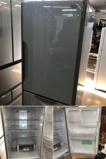 美品【 HITACHI 】日立 302L 3ドア冷凍冷蔵庫 うるおいチルドルーム ...