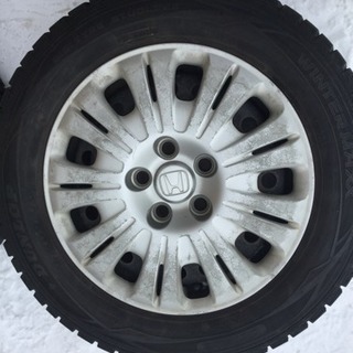 ホンダ純正ホイール付 215/60R16 ダンロップ スタッドレスタイヤ バリ溝
