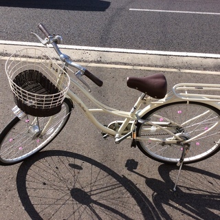 白色 女の子中古自転車