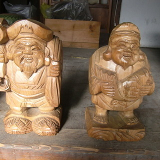 七福神　木彫り　