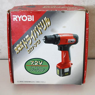 RYOBI 7.2V 充電式ドライバドリル BD-70 電池パッ...