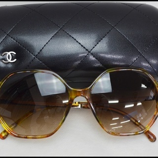 未使用 シャネル サングラス 5345-A レディース CC ココマーク グラデーション マーブル オクタゴン 茶 CHANEL