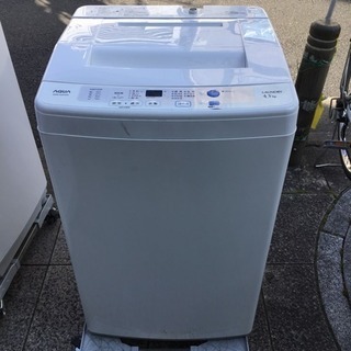 2015年製 アクア 4.5kg 全自動洗濯機 AQUA AQW...