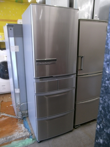 札幌 日立 415L 2014年製 5ドア冷蔵庫 R-K42D 右開き 自動製氷 新生活