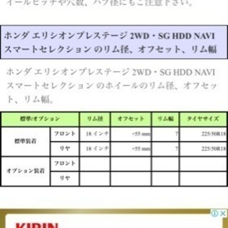 18インチホンダ純正アルミホイール
