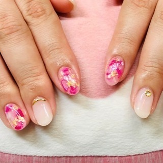 ご新規様ネイル ピンク ネイルサロンmai 行橋のネイルの無料広告 無料掲載の掲示板 ジモティー