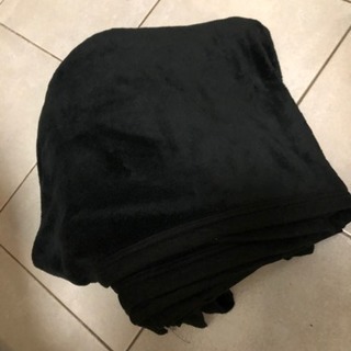 黒 毛布 シングル