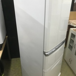 冷蔵庫 三菱 3ドア 家族用 ファミリーサイズ 335L MR-C34YL 2014年 自動製氷 動作OK 川崎区 KK