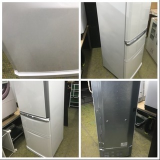 冷蔵庫 三菱 3ドア 家族用 ファミリーサイズ 335L MR-C34YL 2014年 自動製氷 動作OK 川崎区 KK