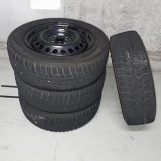 175/65r-15　スタッドレスタイヤ　ホイール4本セット　値...