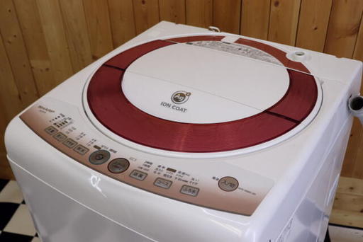 シャープ 7.0kg 全自動洗濯機 ES-KS70L Ag＋イオンコート 送風乾燥 ピンク