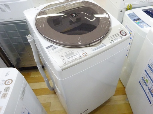 安心の6ヶ月保証付！2014年製SHARPの9.0kg縦型洗濯乾燥機【トレファク　岸和田】