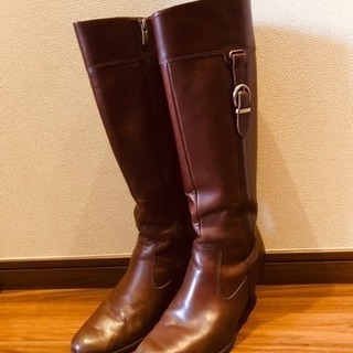 本革ロングブーツ Brown