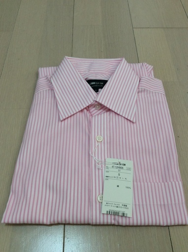 コムサイズムメンズ長袖シャツピンク新品未使用 カクサン 北２４条のシャツ メンズ の中古 古着あげます 譲ります ジモティーで不用品の処分