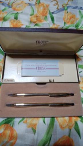 10金張りcrossボールペン､シャープペンセット＃4502