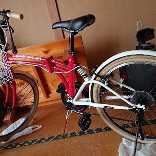 【終了】折り畳み自転車 赤【ありがとうございました！】