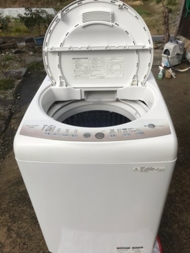 ★シャープ８ｋ★全自動洗濯機★８８００円★稼働品★お風呂水給水機能★風乾燥機能★