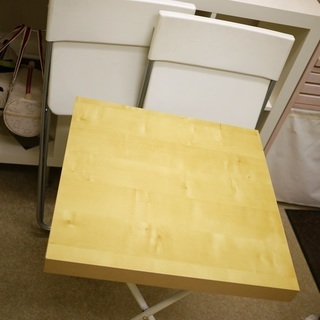 【差し上げます】折り畳み椅子とテーブル：自作＋アレンジ