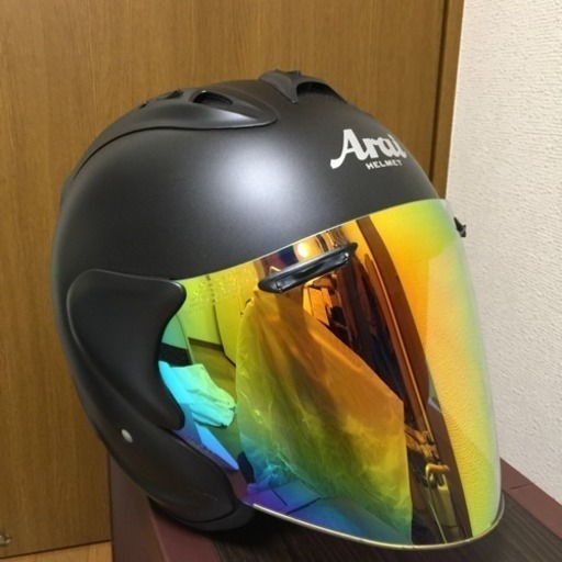 Arai アライ ジェットヘル Ram4 SZ 57 58cm マットブラック ミラーシールド付き 2011年製