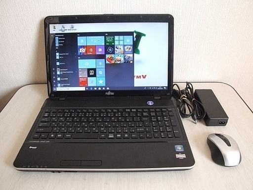 高速SSD240GB搭載　Fujitsu FMV-BIBLO AH40/H ノートパソコン