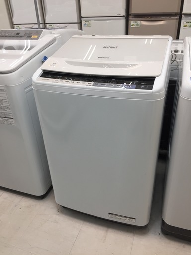 【購入後も安心な1年間動作保証付き♪】2017年製、HITACHI(日立)の全自動洗濯機(7.0kg)です！