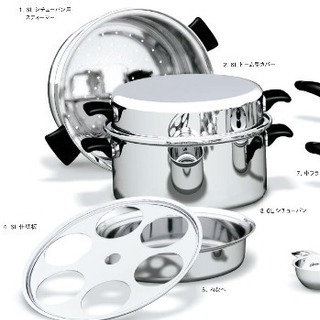 アムウェイ クイーンクックセット 6Lシチューパン フライパン ソースパン アムウェイクイーンクック 6Lシチューパンセット