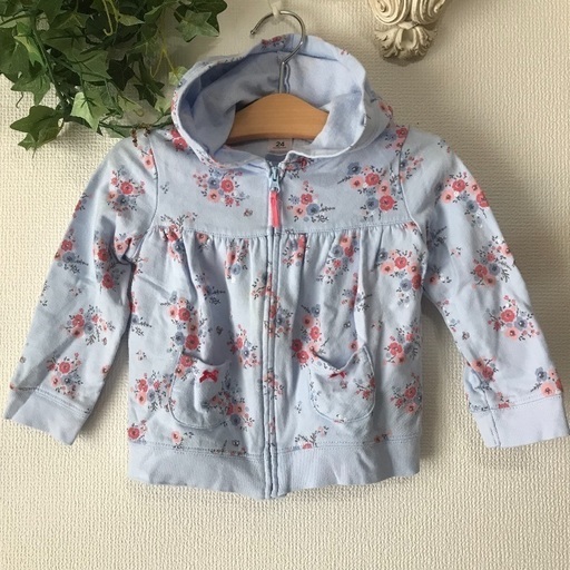 美品 カーターズ Carter S ライトブルー花柄パーカー 24m 2歳 90くらい 水色 アウター まりあき自己紹介必読 福岡のベビー用品 ベビー服 の中古あげます 譲ります ジモティーで不用品の処分