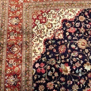 ペルシャ絨毯 クム産 シルク100%  342×246cm 広々8.41平米‼︎