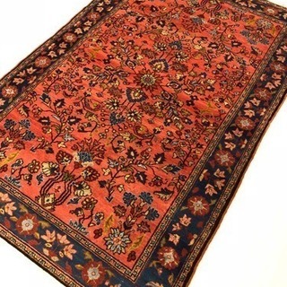 リリアン産 ペルシャ絨毯 202×132cm