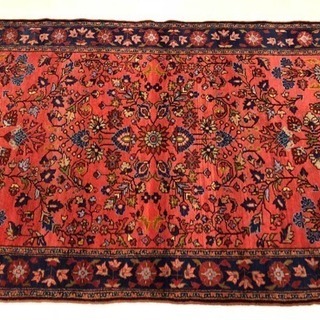 リリアン産 ペルシャ絨毯 202×132cm