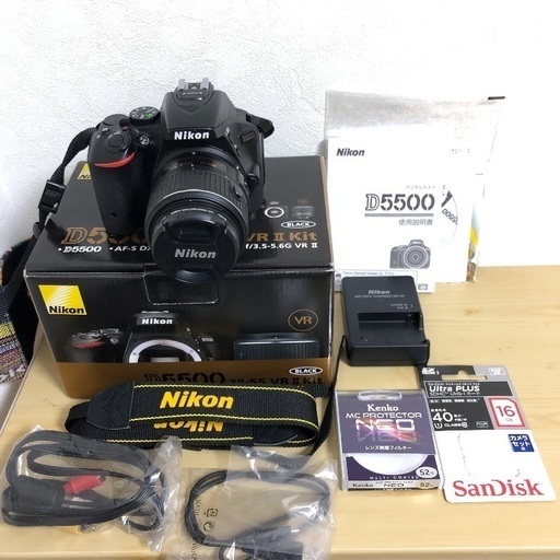 割引購入 ニコン Nikon D5500 レンズキット☆SDカード、ガイド本付き