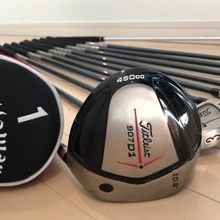 タイトリスト ドライバー907D1＆775CBアイアンセット　計１１本　美品