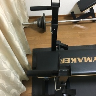 【終了】ベンチプレス バーベル 50kgセット おまけ付き 筋トレ 配送可能