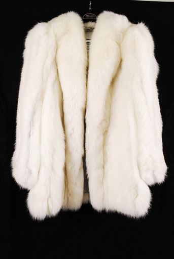 8226　美品 SAGA　FOX　サガフォックス　毛皮コート　サイズ11号　ホワイト　アントレ