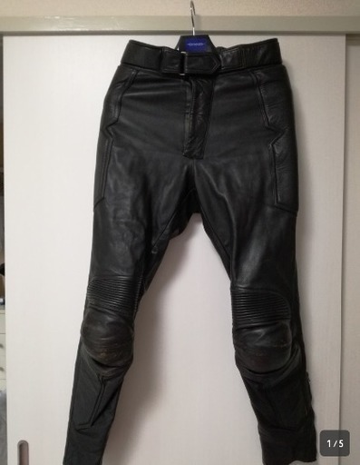 ライダー用　革パンツ　黒　TAKAI製　サイズLL　身長175cm前後　ウエスト76~80cm