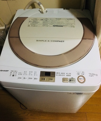 洗濯機 2017年製 SHARP