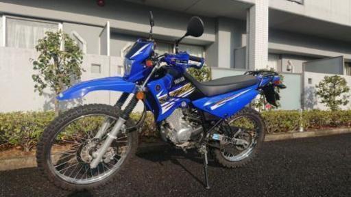 XTZ125 青 走行約1万 USB、ハンドガード付き  動画あり オフロード