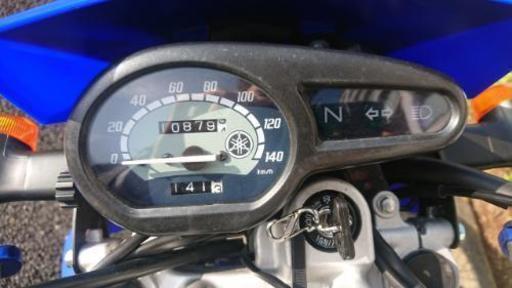 XTZ125 青 走行約1万 USB、ハンドガード付き 動画あり オフロード
