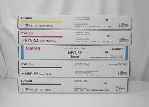 未使用 キャノン 純正トナー NPG-52 4色5本セット 札幌市 白石区 東札幌