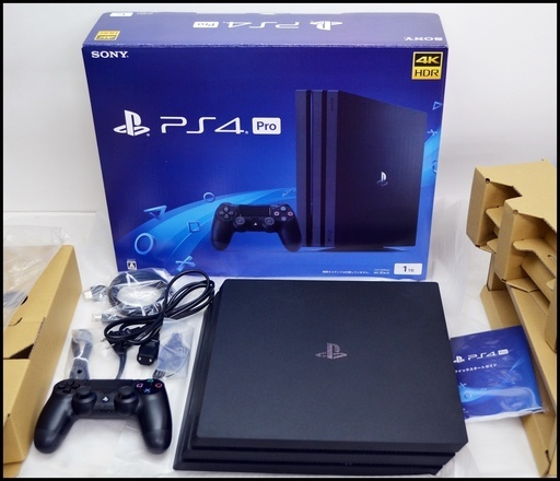 中古 美品 SONY PS4 Pro 1TB CUH-7100BB01 ジェット・ブラック PlayStation4 グランツ スポーツも