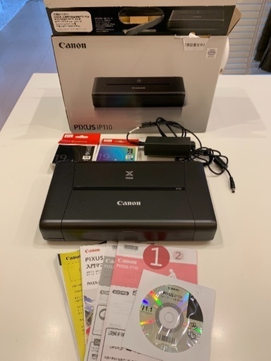 3時間のみ使用☆Canon PIXUS IP110 インクカートリッジ、保証書付き 定価27800円