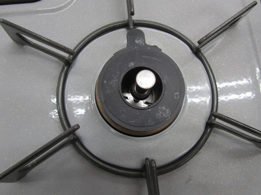 LP/プロパンガステーブル 16年製 水無し片面焼グリル 2口コンロ  