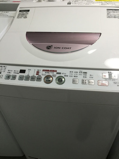 【送料無料・設置無料サービス有り】洗濯乾燥機 SHARP ES-TG60L-P 中古