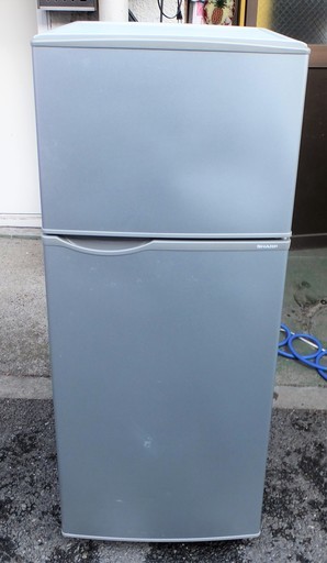 ☆シャープ SHARP SJ-H12Y 118L 2ドアノンフロン冷凍冷蔵庫◆耐熱100℃のトップテーブル