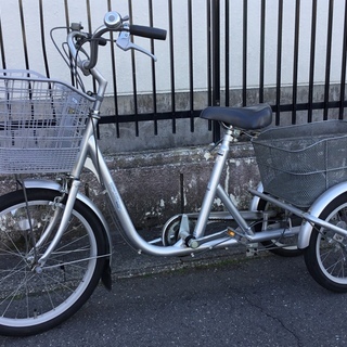 美車＞三輪自転車・DLワゴン トライサイクル・シルバー