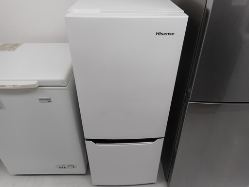 【リサイクルサービス八光  田上店 配達・設置Ok】Hisense ハイセンス　2ドア冷凍冷蔵庫 150L HR－D1501　ホワイト