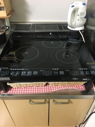 売約済み★中古アイリスオーヤマ三口IHヒーター