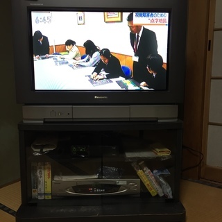 ブラウン管テレビ32→29型(修正)ワイド＆ＶＨＳビデオデッキ