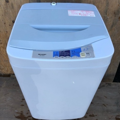 配送・設置無料❗️SHARP 4.3kg 洗濯機 ES-B43