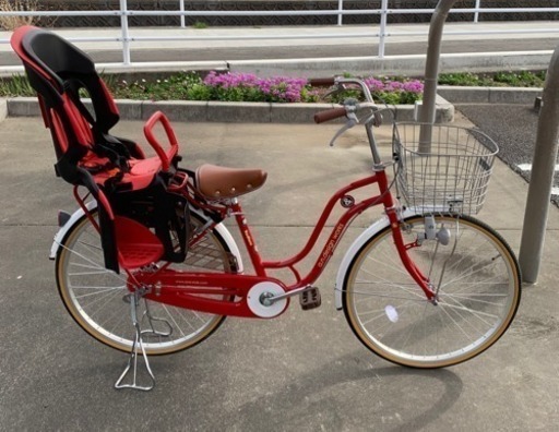 美品☆子ども後ろ乗せ付き自転車☆